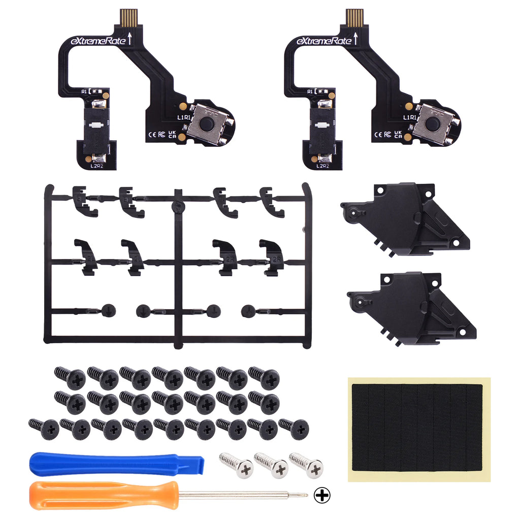 eXtremeRate Micro Switch Version Clicky Hair Trigger Kit V2 für PS5 Controller BDM-010 &amp; BDM-020 Schultertasten, Mausklick