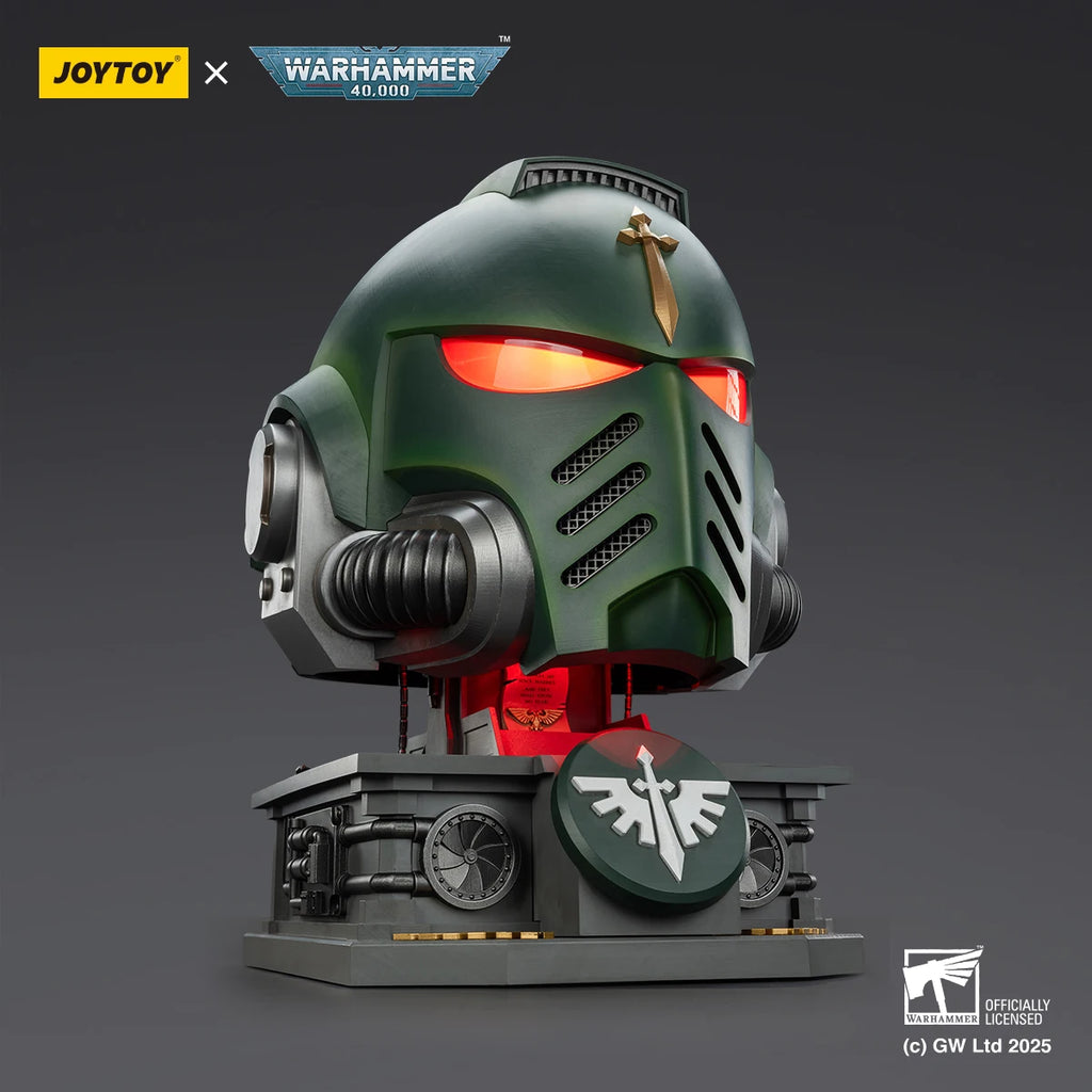 JOYTOY Warhammer 40K Dark Angels MkX Helmet Display Stand Set Action Figure  Wear Toys Titus Model Ultramarines Collection