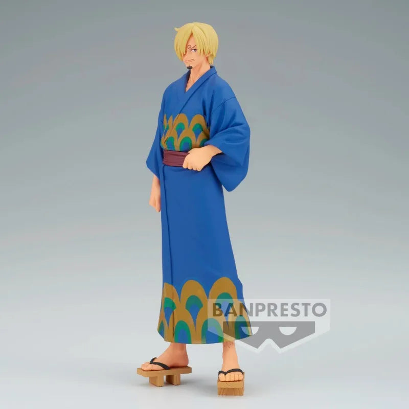 Bandai Auf Lager BANPRESTO DXF One Piece Monkey D. Luffy Roronoa Zoro Sanji Yukata Anime Actionfigur Spielzeug Geschenk Modell Sammlung