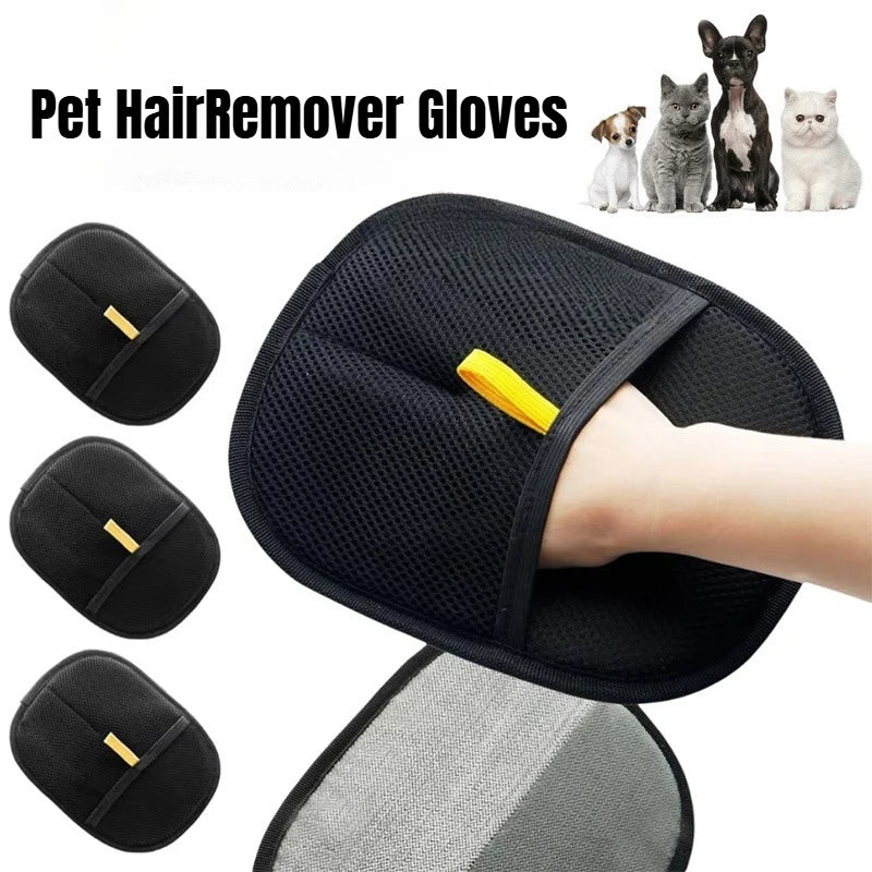 Handschuhe zur Tierhaarentfernung, Bürste zum Entfernen von Schuppen für Hunde, Katzen, Kaninchen, Katzenhaarbürste, Reinigungswerkzeuge für Katzenhaare, Handschuhe zum Abisolieren von Haaren