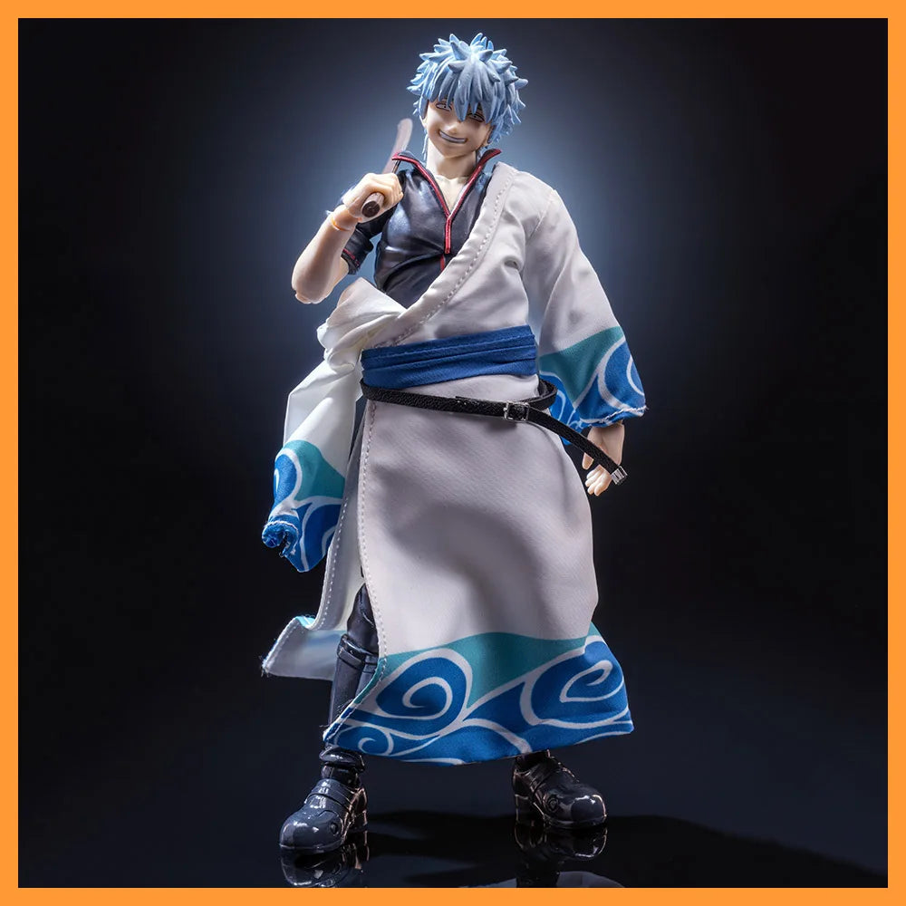 【Only Clothes】shf 1/12 Japanese Anime GINTAMA Sakata Gintoki Single Sleeve Robe Clothes for 6-inch Action Figure Model Toys