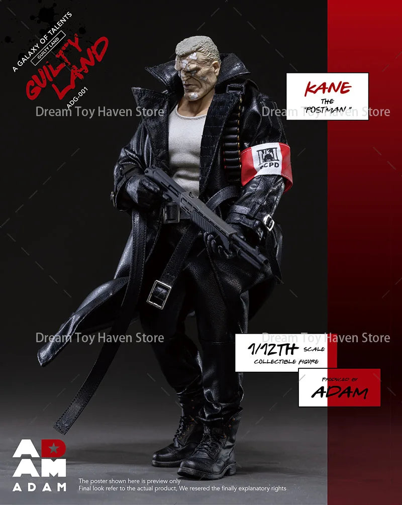 MUFF ADAM ADG-001 1/12 Scale Men Soldier City Of Evil Postman Kane Full Set 6Inch Action Figure Model Toys Collectible