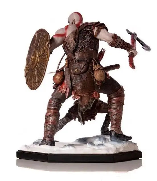 IRON Game God of War 4 Kratos & Son Atreus 20cm PVC Action Figure Collectible Model Toys for Gift