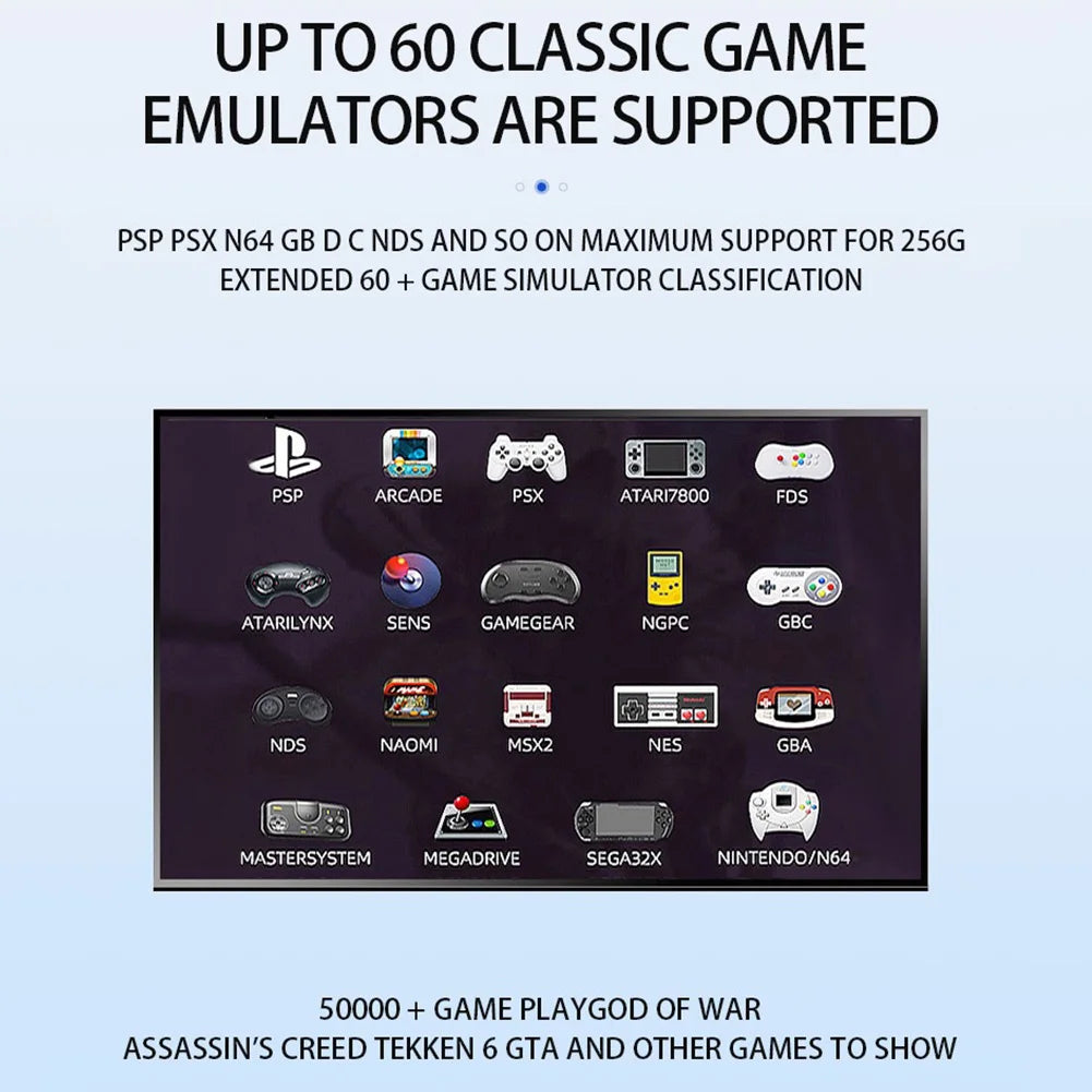 G11 Pro 4K HD TV Game Box Built-in 10000 Retro Games Video Game Console Portable Game Player With 2.4G Wireless Dual Controllers
