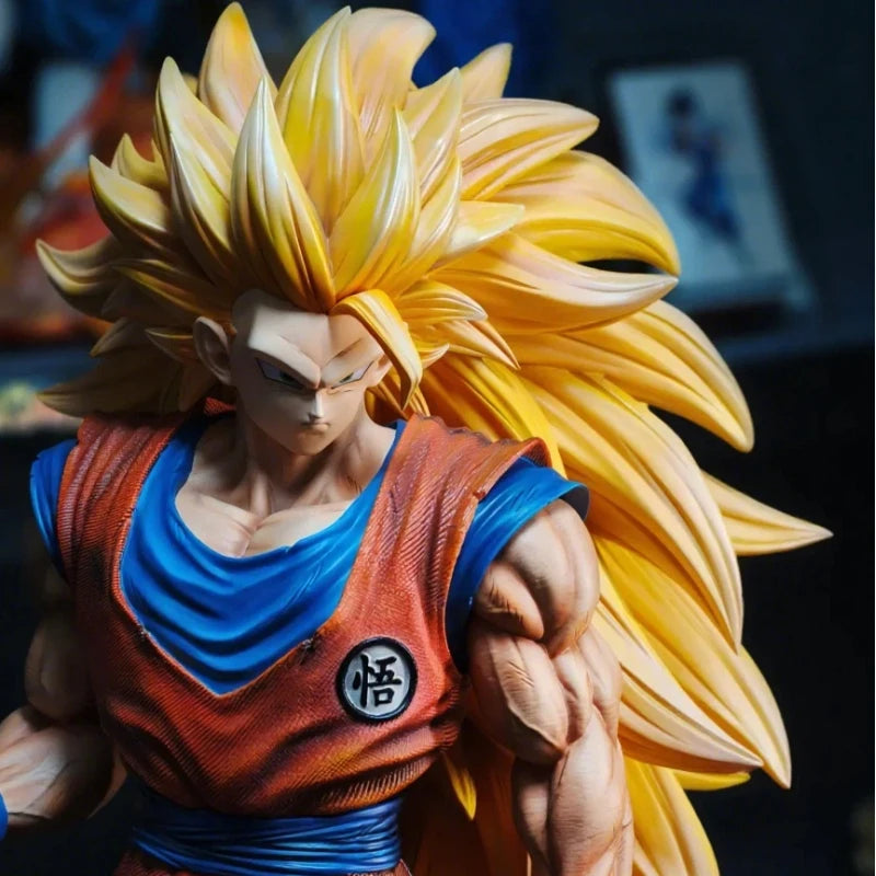 Dragon Ball 54cm JT 2% SSJ3 Goku Action Figures Large Size PVC Exquisite Anime Statue GK Collectable Model Toy Desktop Deco Gift