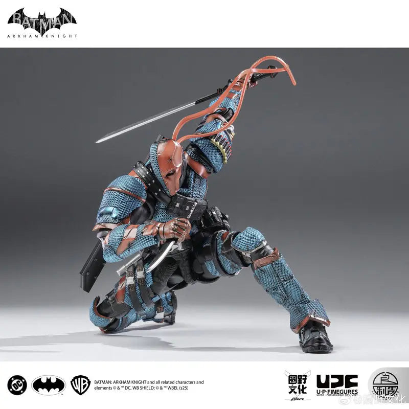 Original In-Stock Yuanye Culture Liangpin Manufacturing Batman Arkham Knight Deathstroke Action Figure Model Desktop Toys Gifts