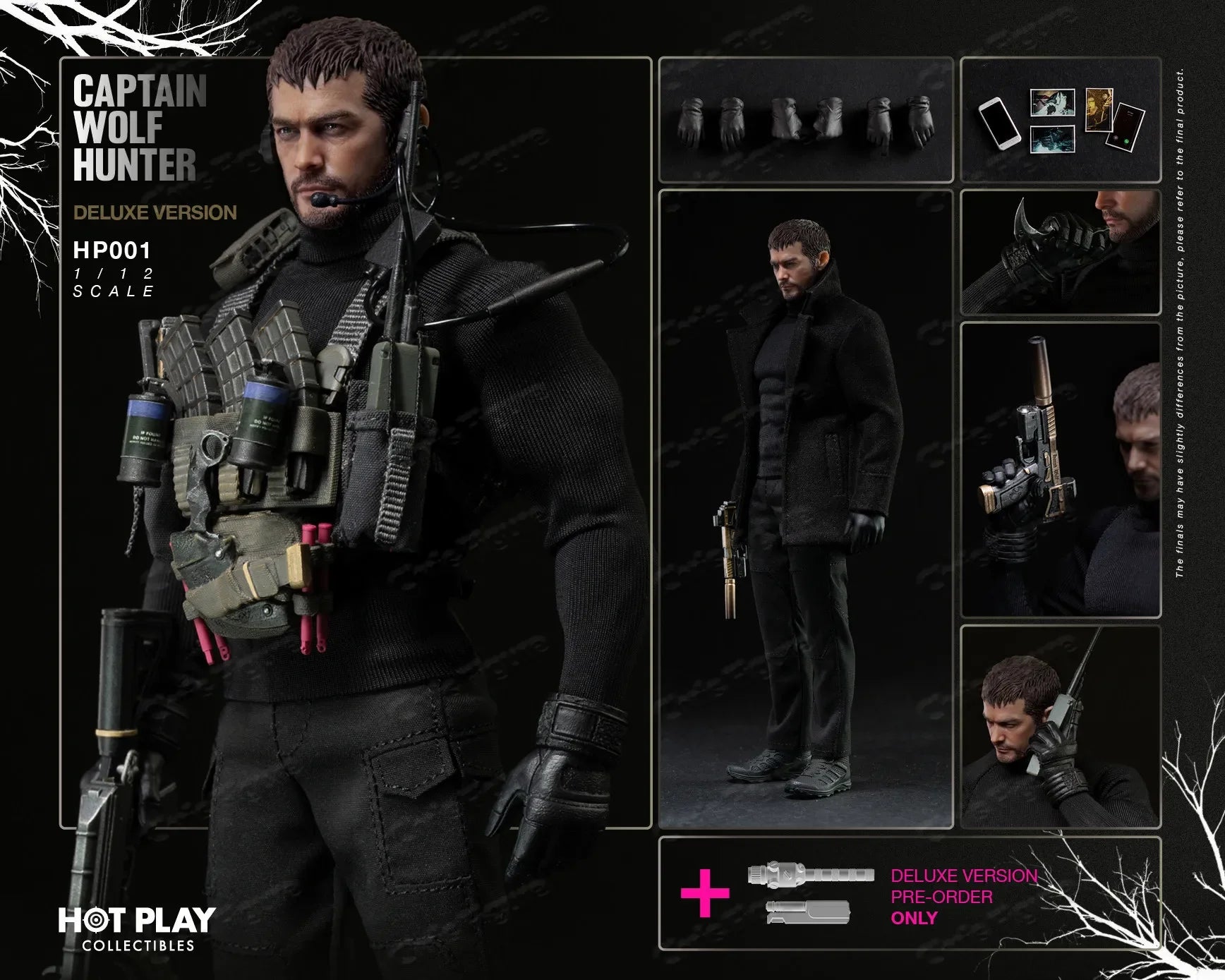 In Stock HOTPLAY HP001 Resident Evil 8 Captain Chris 1/12 Cloth Mobile Soldier Doll Model Toy Gift