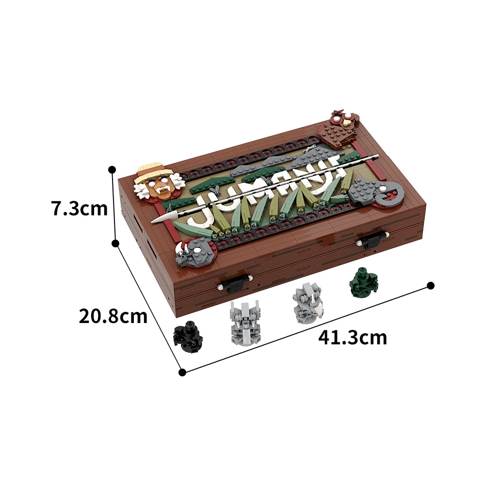 1887PCS MOC-150821 Джуманджи, настолна игра, строителни блокове, класически приключенски настолни стратегически игри, тухлички, направи си сам, креативни играчки, детски подаръци
