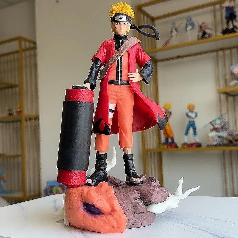 26 cm Naruto NARUTO Anime Figur Uchiha Sasuke Uzumaki Naruto Ninjas Gk Geschenke Actionfigur Modell Statuen Sammlungen Spielzeug Geschenke