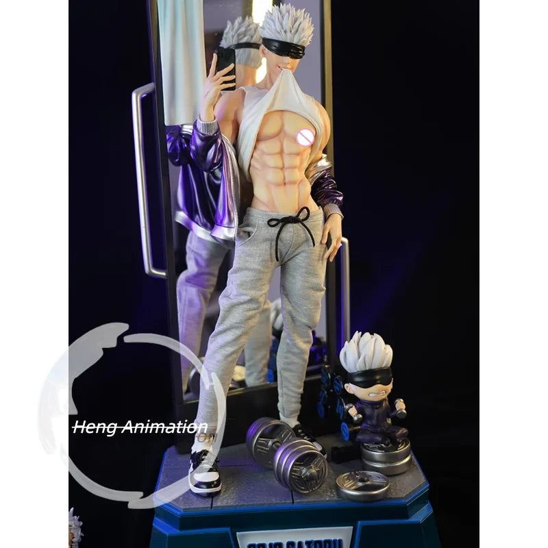 in stock   trendy and cool    [In Stock Male C] Seikousha Fitness Male Anime Character Replaceable Figure Statue