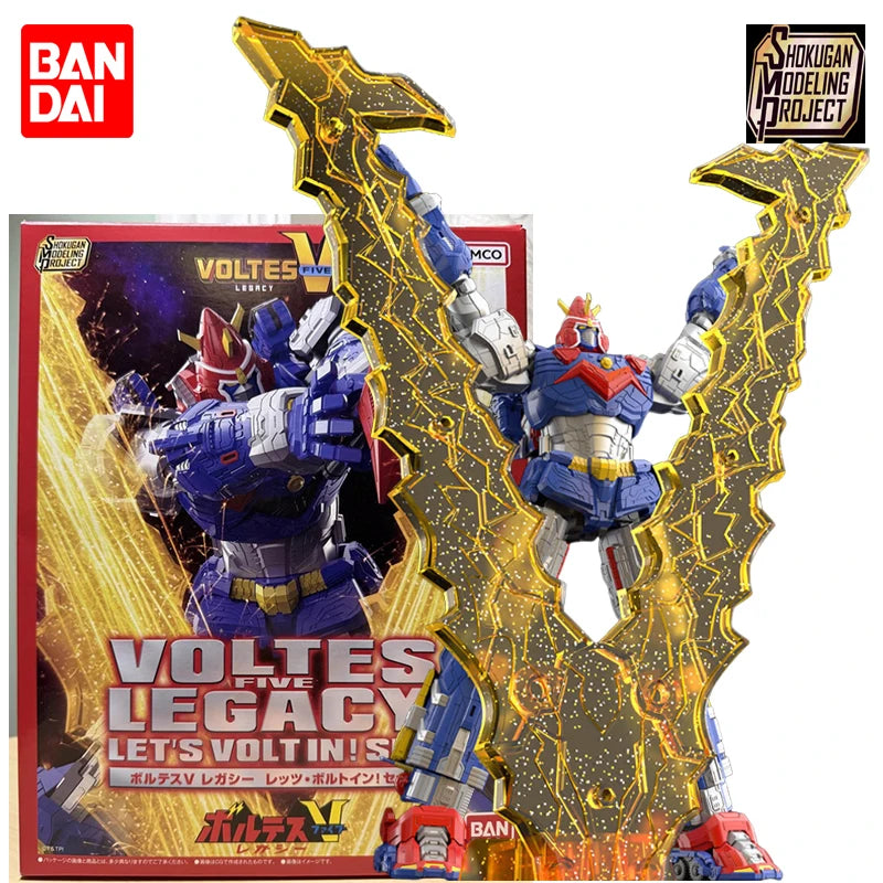 In Stock BANDAI SMP PB LIMITED Super Electromagnetic Machine Voltes V Voltes V Legacy Let's Volt In! Anime Figure Assembly Toy