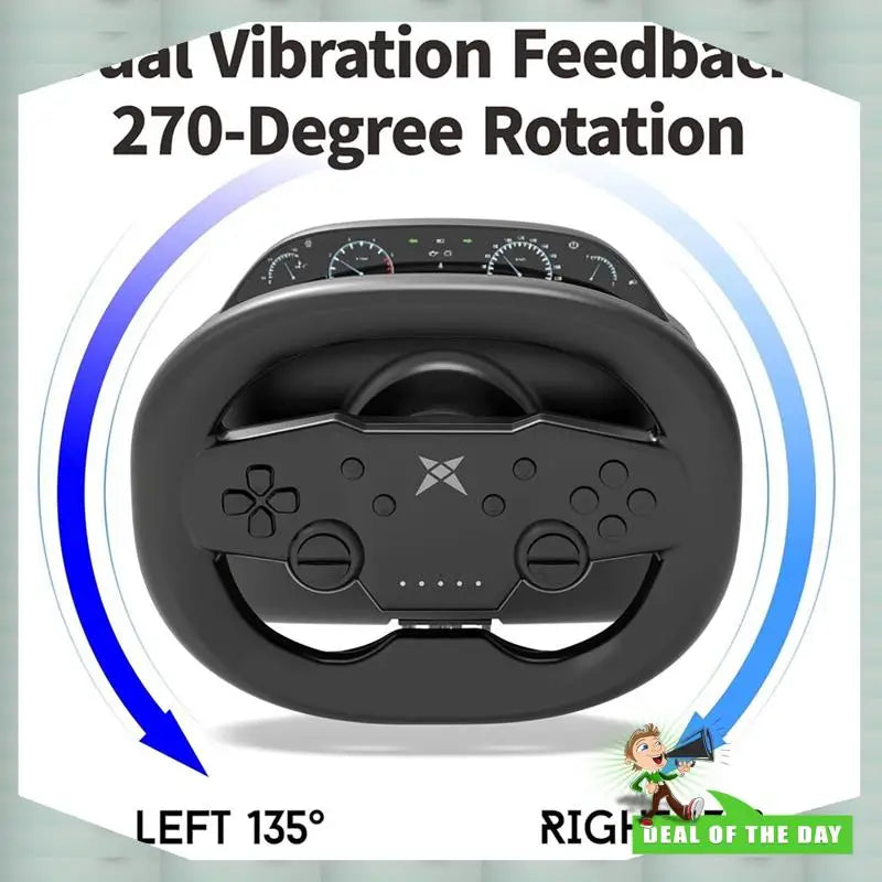24-Hour Delivery Vibration Control Steering Wheel For Racing Games Simulated Pedals For Switch/PC PS4/PS3 Ios Android Phones