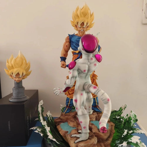 1/6 Dragon Ball Frieza Vs Son Goku Anime Figure Peripheral Resin Model Statue Desktop Decoration Ornaments Birthday Gifts Toys