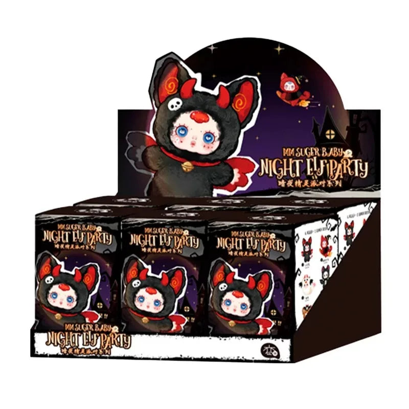 Mm Suger Baby Night Elf Party Series Blind Box Halloween Plush Doll Cute Pendant Toy Trendy Mystery Box Cute Doll Halloween Gift
