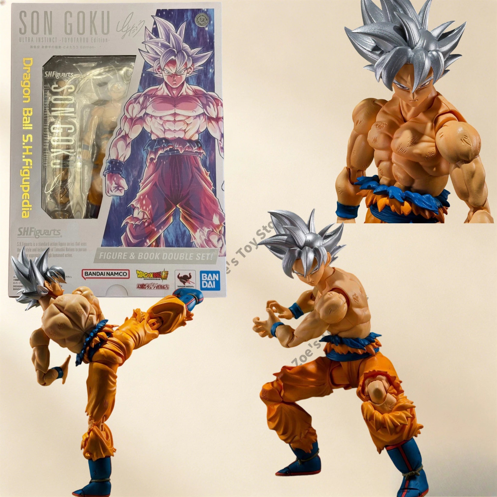 [Available] Bandai S.H.Figuarts Shf Son Goku Ultra Instinct Taro Toyota Edition Action Figure Toy Model Gift