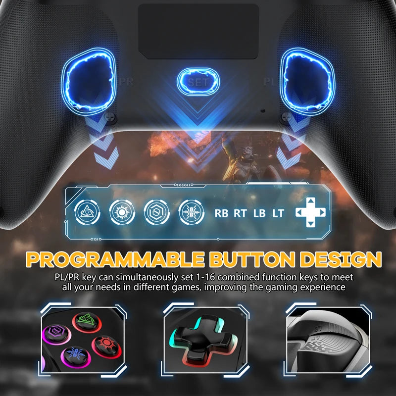 Wireless Controller for PS5 Console Steam/PC Joystick Turbo Dual Vibration Remote Control Rocker Supports BLACK MYTH WUKONG Game