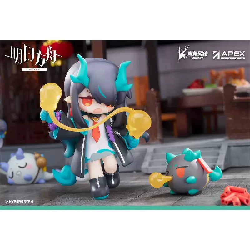 Apex Toys Arknights Have Some Dessert Q Version Series Nian Ling Dusk Action Figure Model Collectible Toys Gift Series Ornaments