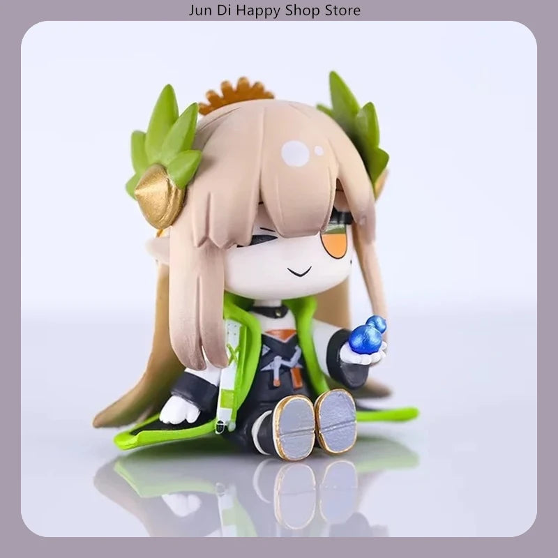 Arknights Chibi Version Super Deformed Sitting Pose PVC Anime Figure Statue Desktop Decoration Gift Collection
