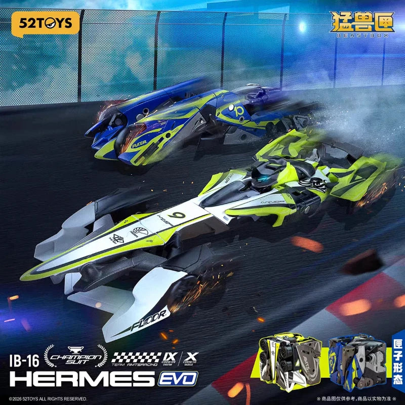52toys Ib16 Beastbox Omni Squad Divine Walker Can Transformable Mech Armor Robot And Racing Car Double Forms Collecting Toy Gift