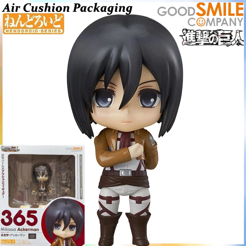 GSC Genuine Nendoroid Series Attacking Giants Colossal Titan Mikasa Ackerman Eren Jaeger Armin Harlert  Action Figures Model Toy