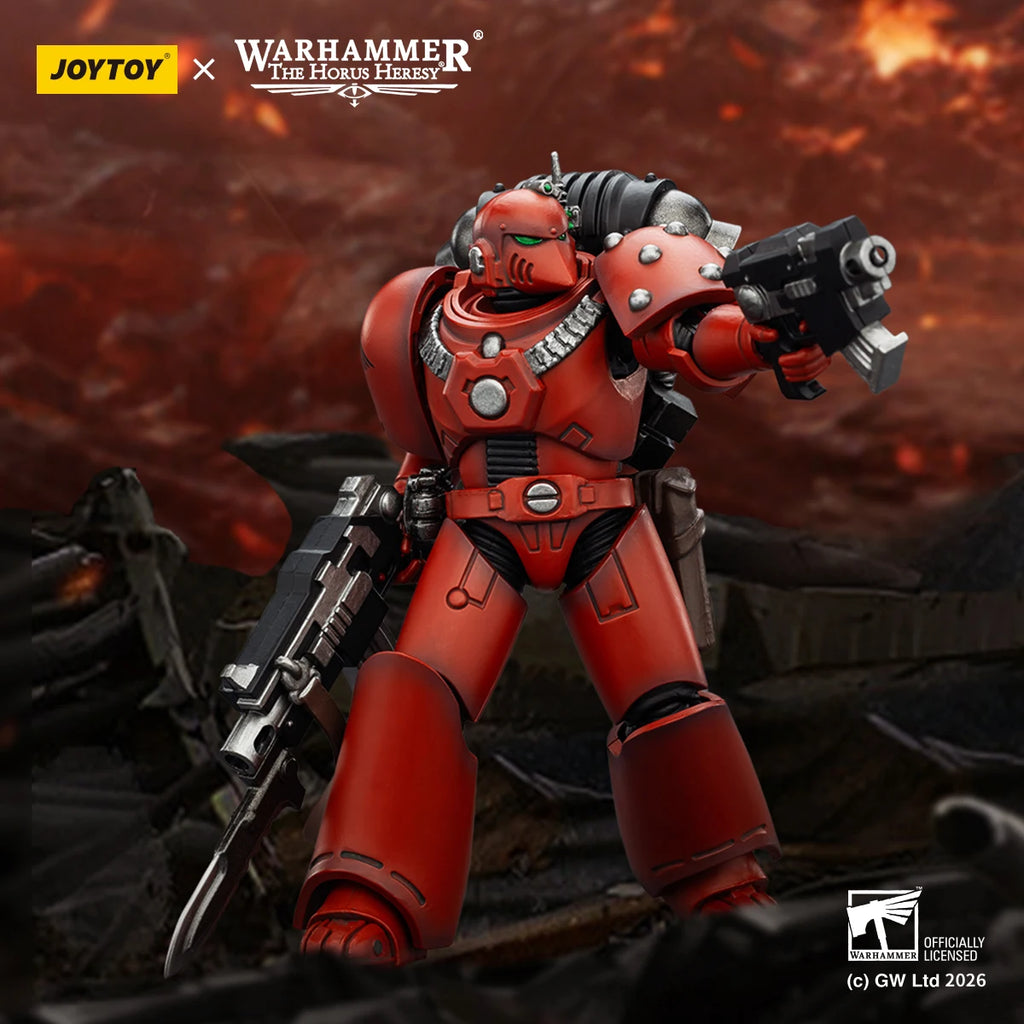 【In Stock】JOYTOY Warhammer 40K Blood Angels MKVI Tactical Legionary 1/18 Action Figure Toys Collection