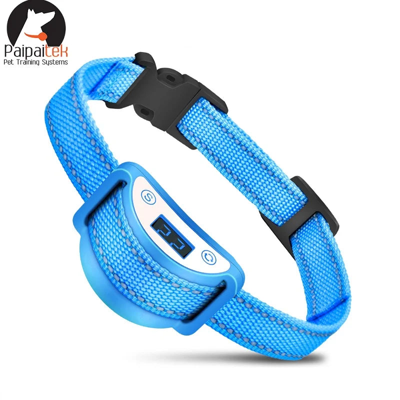 Paipaitek Anti-Miau-Halsband für Katzen, automatisches Katzenbellhalsband mit Ton-, Vibrations- und Schockfunktion, wasserdicht und wiederaufladbar