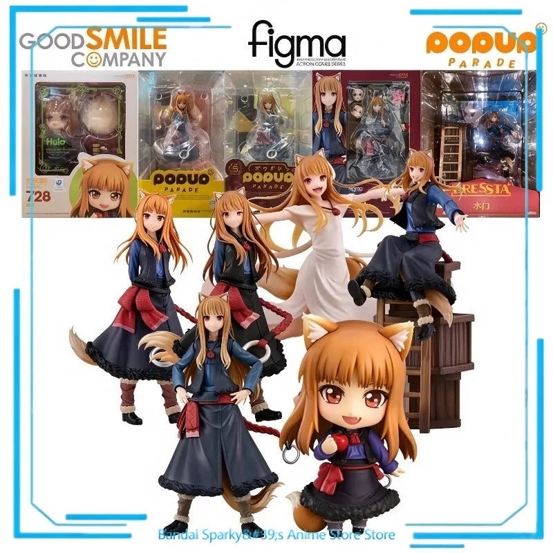Original in Stock Good Smile Pop Up Parade Nendoroid 728 Max Factory Figma 647 Holo Spice and Wolf Anime Action Figure Gift Toy