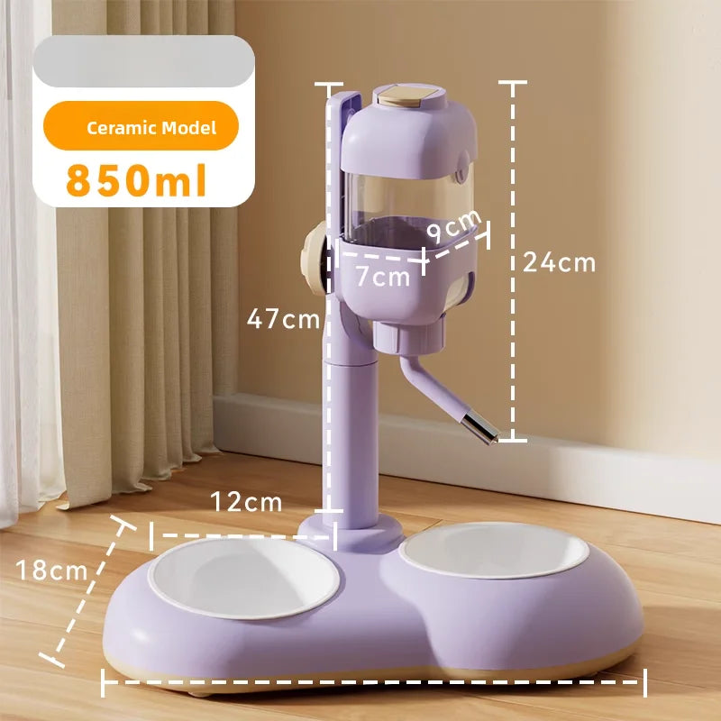 Auatic Hanging Dog Waterer No Wet Mouth Pet Drinking Fountain Cage Feeding Bowl Watering Pot Hipidog Pet Supplies