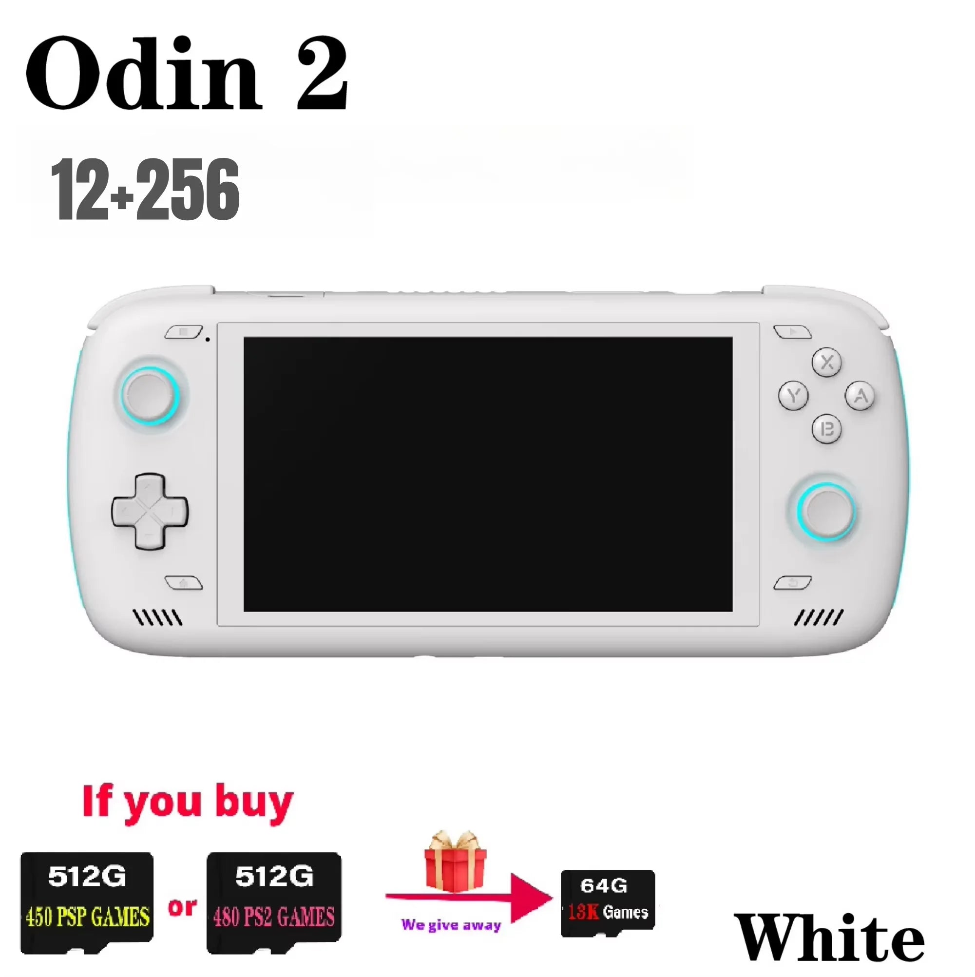 Ayn Odin 2  Retro Handheld Video Player Game Console 6Inch Touch Screen  Android13 8G+128G wukong black myth PSP PS2 480Game