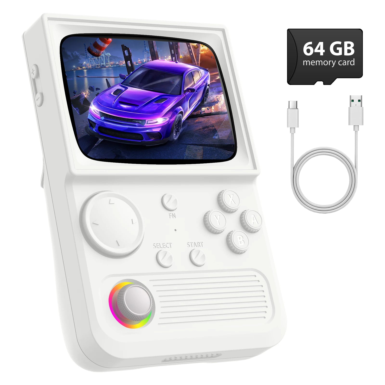 AISLPC R36T Retro TV Handheld Game Console Wifi Multiplayer 3.5 inch IPS Screen Linux System Portable Pocket Player 18000+ Games