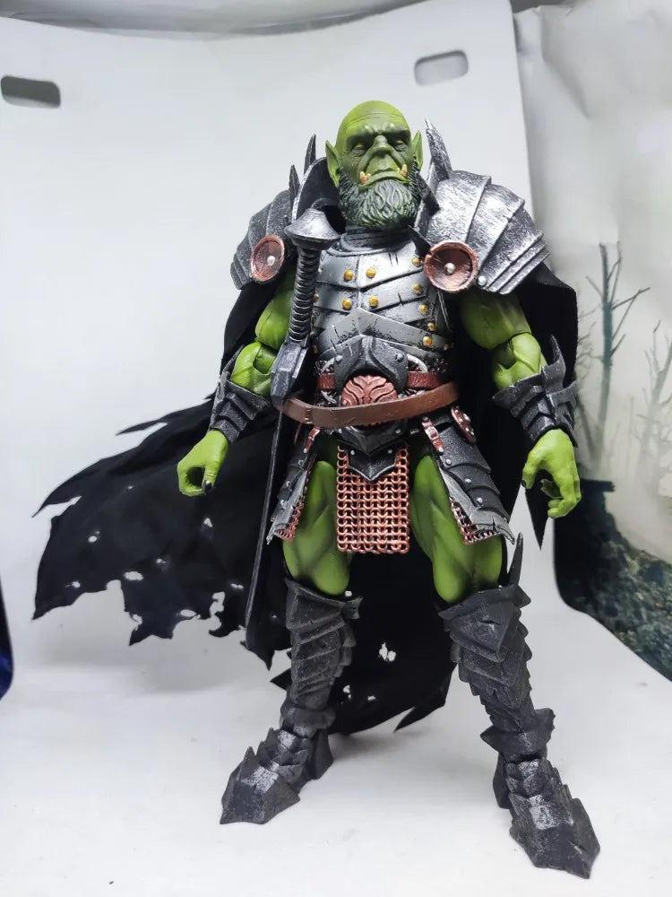 Handmade 1/12 Scale Male Soldier The Four Horsemen Mythical Legion Orc Skull Cloak Accessories For 6in Action Figure Model