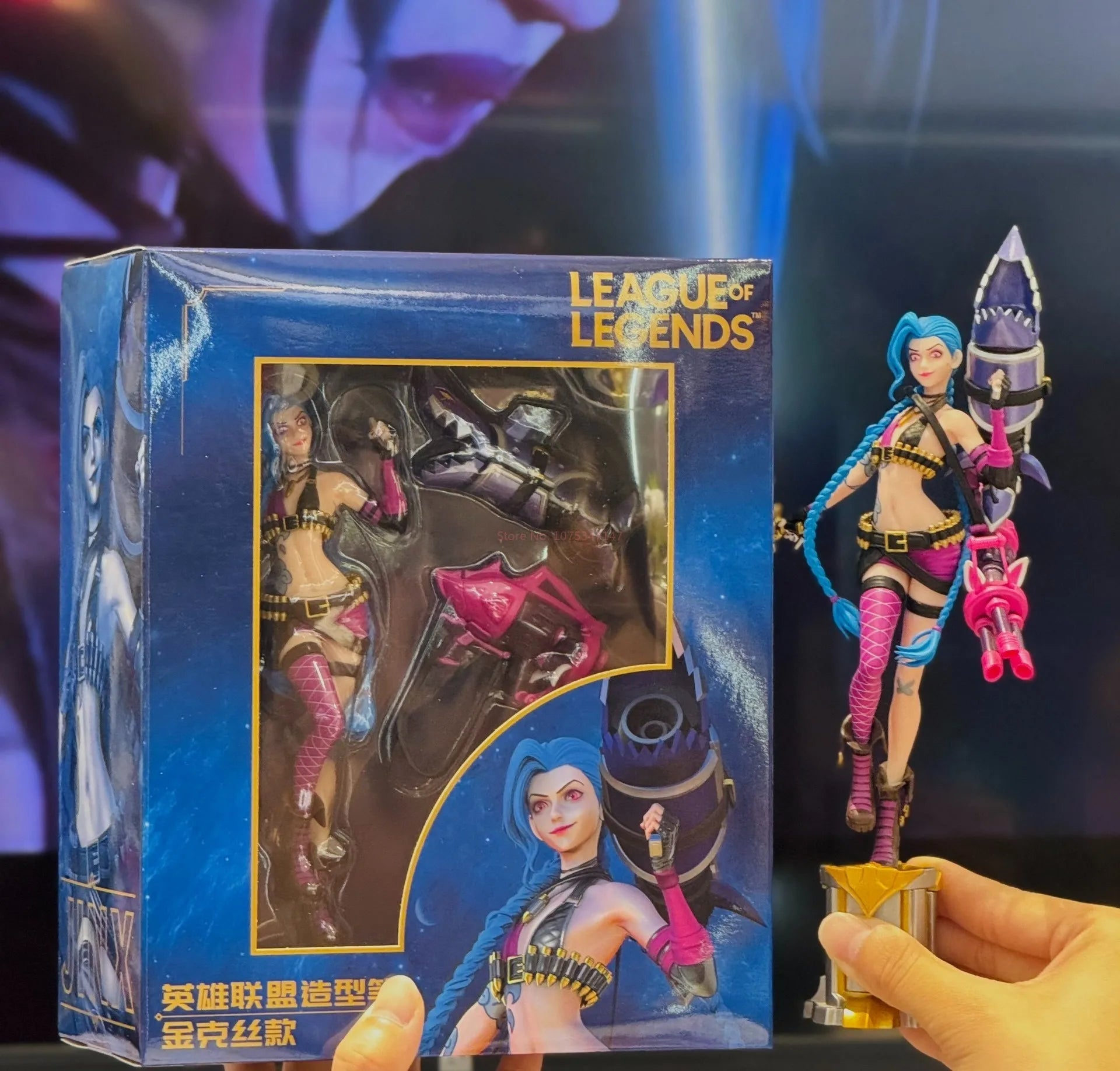 22 см Лигата на Легендите Аниме Фигурка Luxanna Crownguard Lux ​​Kaisa Jinx Екшън Фигурка Tiktok Горещи Коледни Подаръци Готини