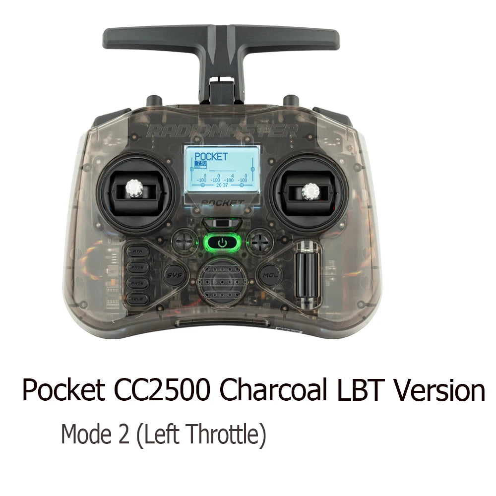 RadioMaster Pocket Hall Gimbal Transmitter Remote Control Portable Lightweight Preinstalled EdgeTX ExpressLRS Or MPM CC2500