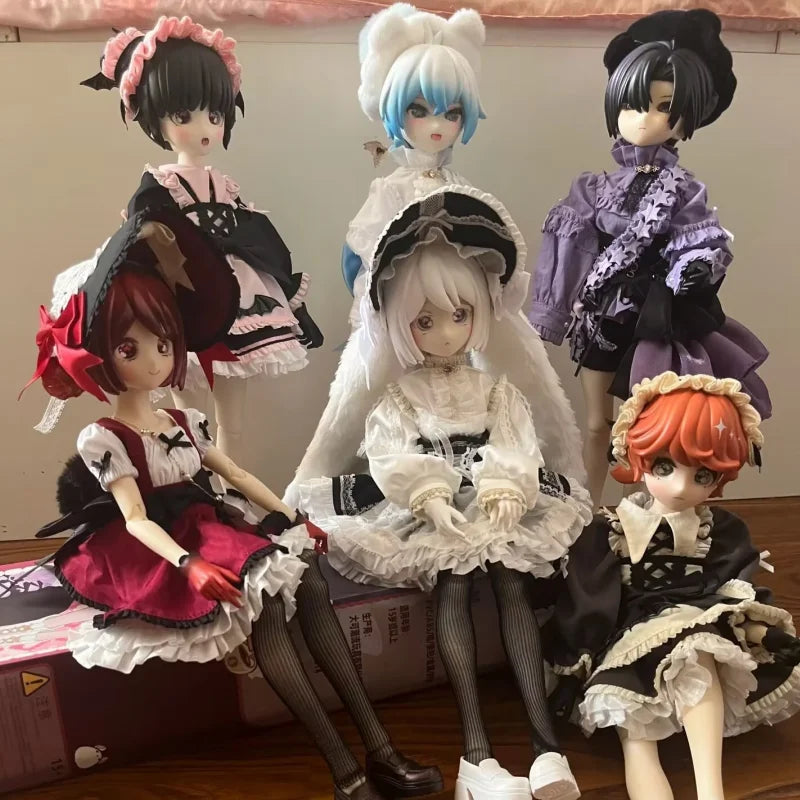 In Stock Ufdoll Blind Box Tea Plus Series 1/5 Bjd Anime Peripheral Figure Articular Mobility Desktop Ornament Collectible Gift