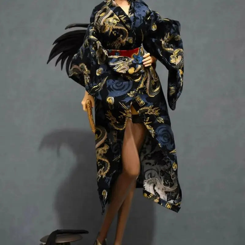 45cm One Piece Boa Hancock In Kimono Belle Anime Girl Figure Model Statue Boys Collection Desktop Decoration Ornament Toys Gifts