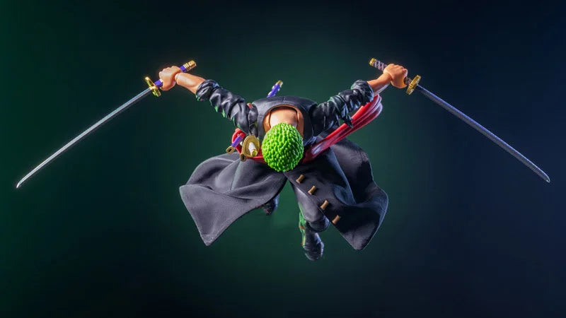 【High Quality】shf 1/12 Scale Classic Japanese Anime Role Roronoa Zoro Skirts Clothing Model for 6” Male Soldier Action Figure