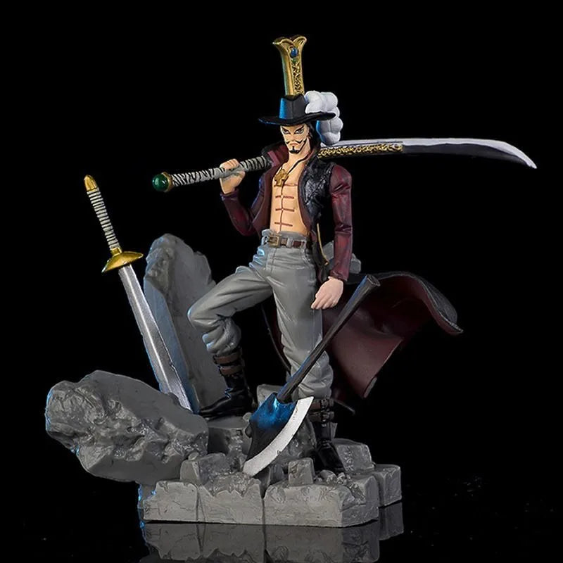 Bandai Banpresto One Piece Top Battle Style King  Theatrical Version Dracule Mihawk Hawkeye Peripheral Ornaments Anime Figure