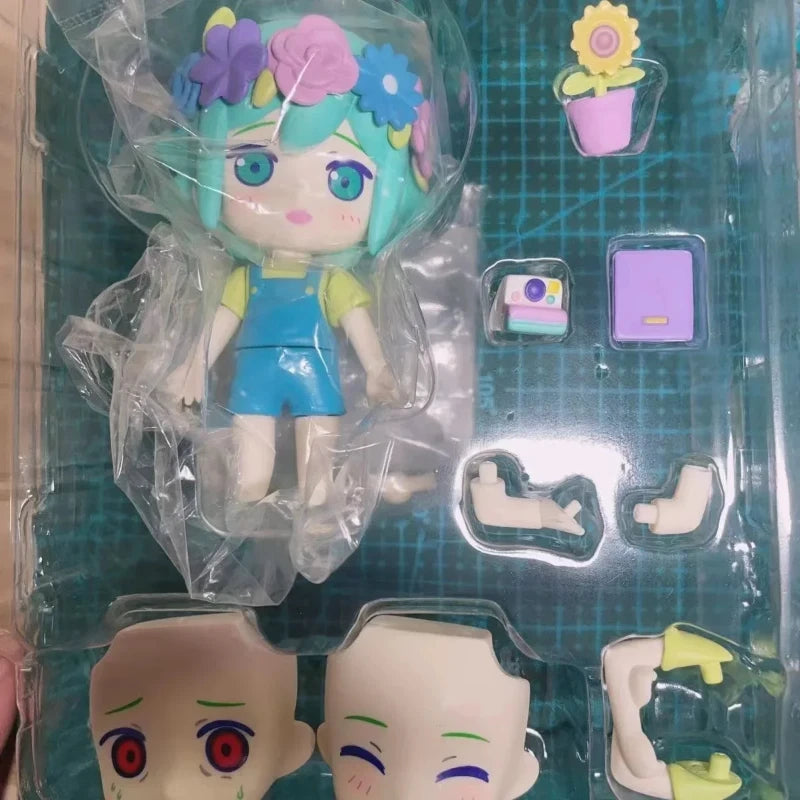 Anime Omori Hololive Action Figures Basil Cosplay Models Gawr Gura Collectible PVC Figurine Dolls Toys Christmas Birthday Gifts