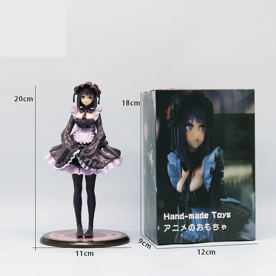 12cm My Dress-Up Darling Anime Figure Black Maid Outfit Kitagawa Marin Action Figure Shizuku Kuroe Figurine Collection Model Toy