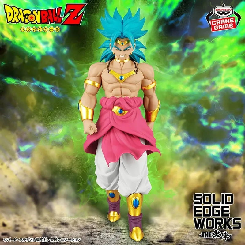 In Stock Original BANPRESTO Dragon Ball Z Solid Edge Works Broly Anime Action Figures Model Toys Gifts Children WY