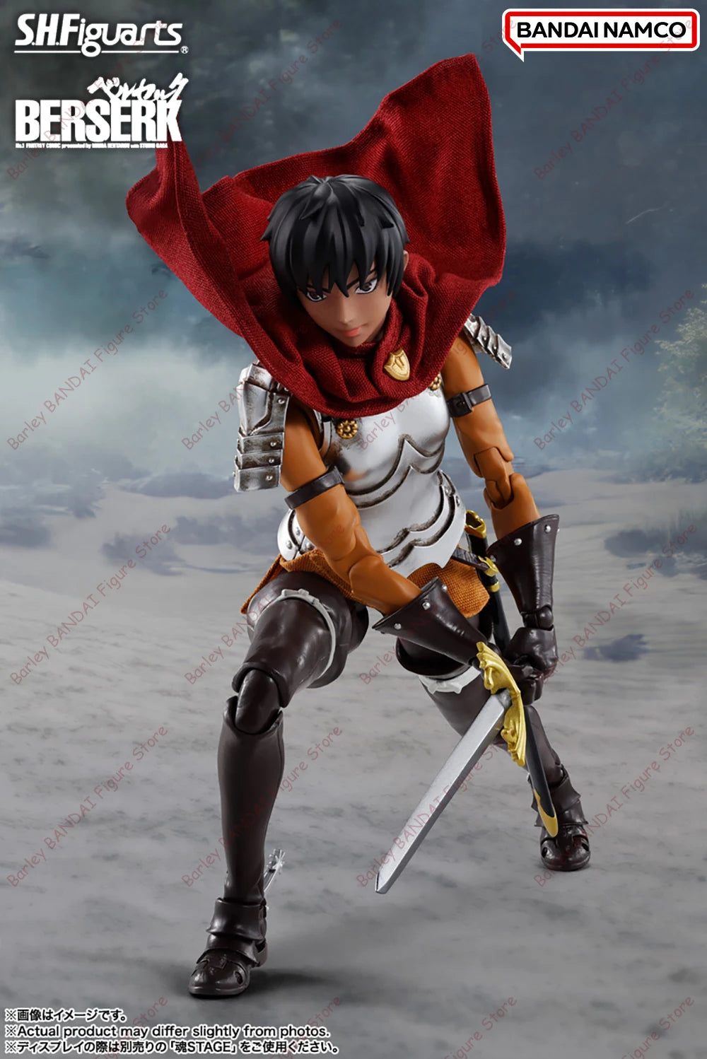 In Stock BANDAI Berserk S.H.Figuarts Casca Caska The Band of The Hawk Anime Action Figures Collection Model Toys Gifts For Kids