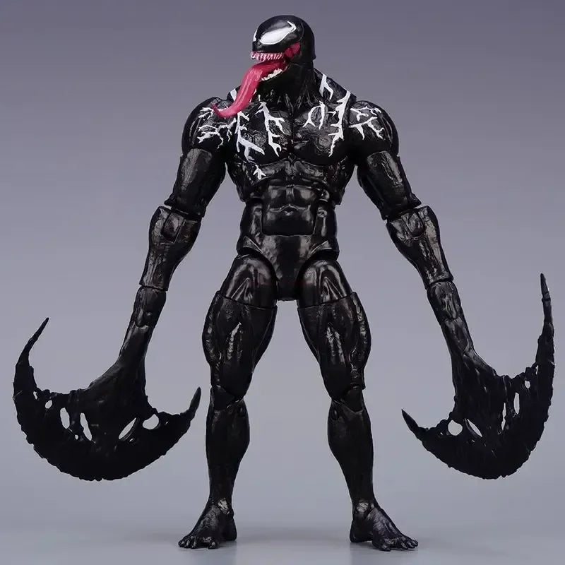 New Marvel Venom Shf Legends 20cm Action Figure Joint Movable Toys Change Face Statue Model Doll Collectible For Toy Gift