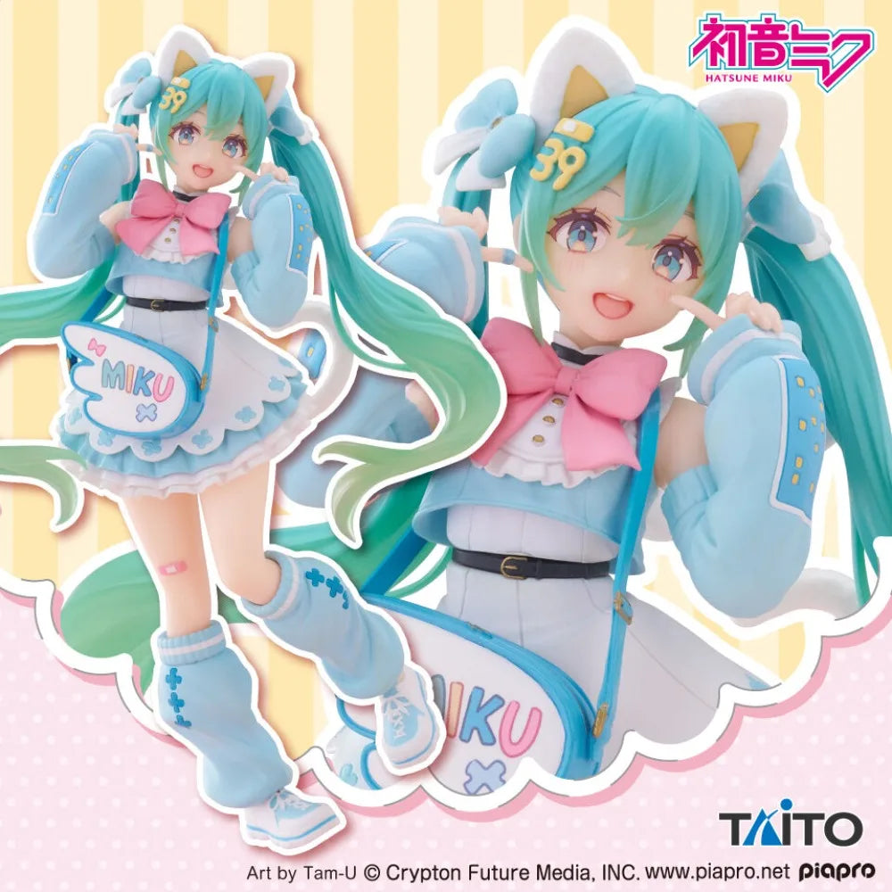 In Stock Taito Original Genuine Piapro Characters Hatsune Miku Fashion Series Fancy 18cm Collections Model Toy Figures Xmas Gift