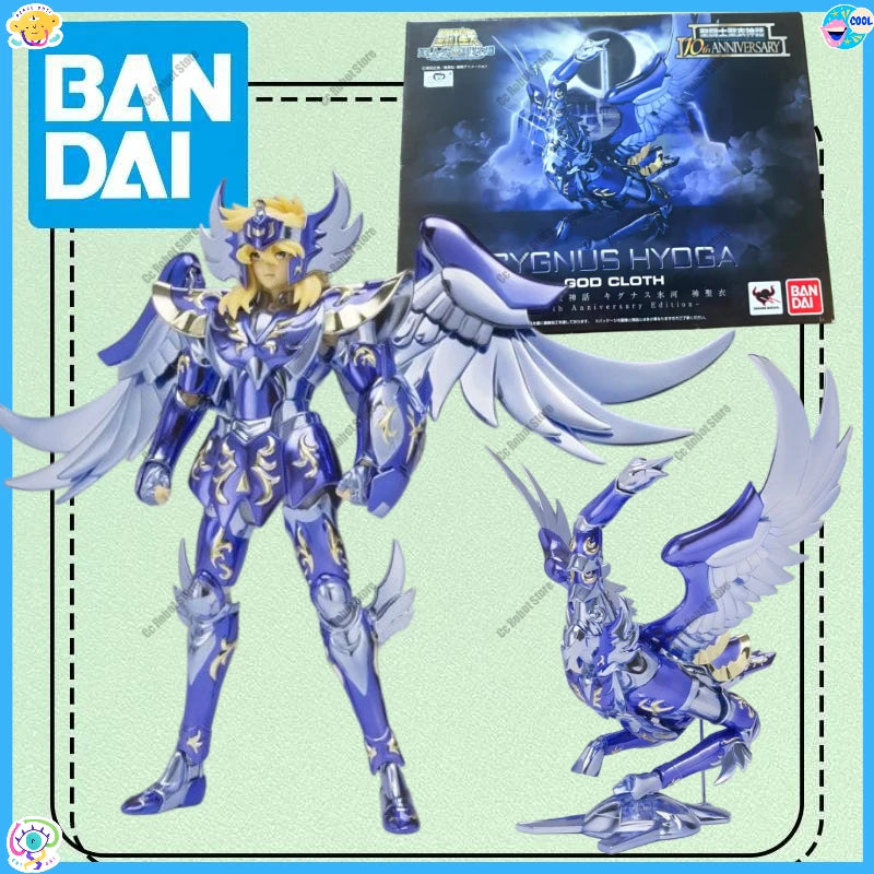 Bandai 100% Original Saint Seiya Cloth Myth Cygnus Hyoga God Cloth - Cloth Myth 10th Anniversary Edition - Gift Collection