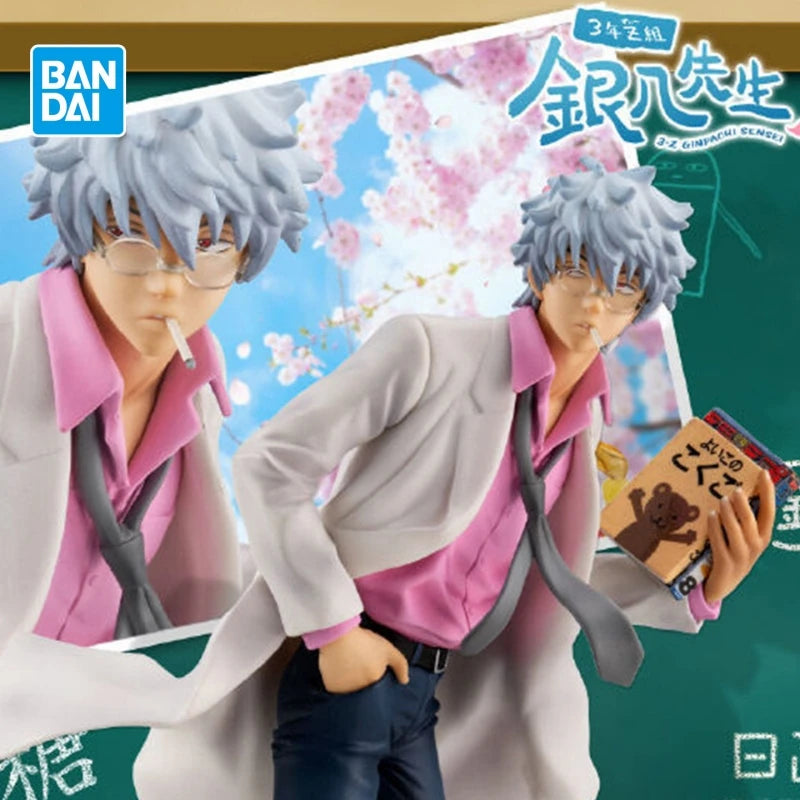 Genuine Megahouse Mh Gem Sakata Ginpachi Figure Gintama 3-Nen Z-Gumi Ginpachi-Sensei Reiwa Ver. Collect Model Ornament Gift