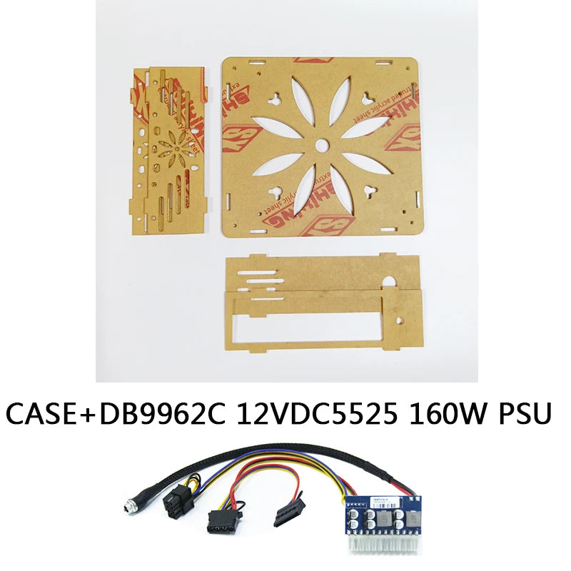 DIY MINI ITX Fall HTPC Computer Fällen transparent Chassis Desktop Für Spiel Chassis unterstützung 2,5 SSD 17*17CM