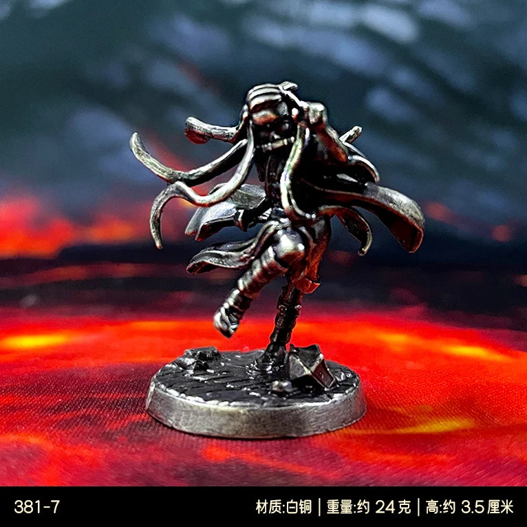 1pc Anime Slayer Gk Soldier Models Copper Vintage Style Miniatures Ornament for Decoration Collection Crafts