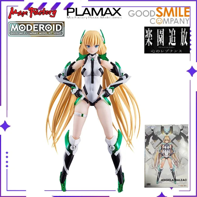 Max Factory Original PLAMAX Amusement Park Chase - Expert From Paradise Angel Balzac Movable Doll Model Figurine Toy Gift