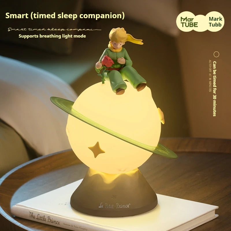 Cartoon Little Prince Rose Planet Lamp Bedside Atmosphere Lamp Creative Ornaments Decorative Trend Toys Children'S Birthday Gift