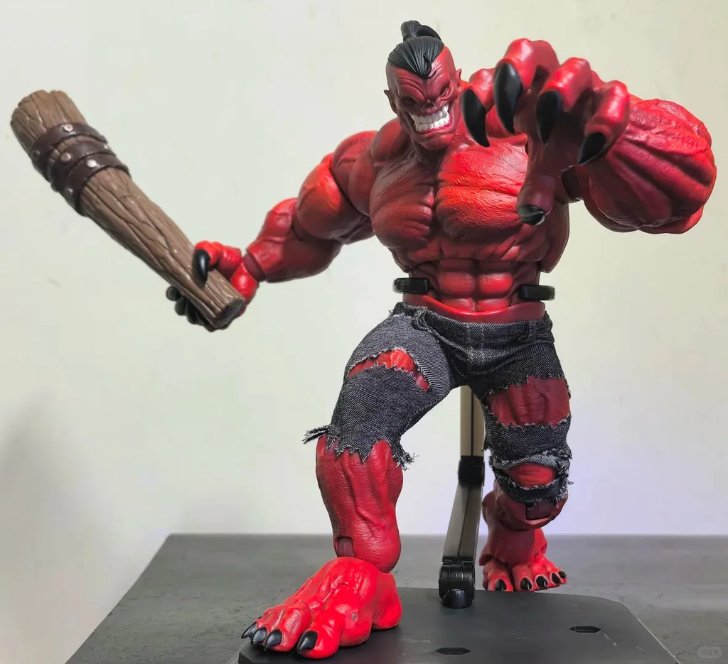 In Stock New Demon Unpainted Prototype Crimson Demon Standard And Deluxe Edition Collectible Model  Fast Dispatch Axytoys